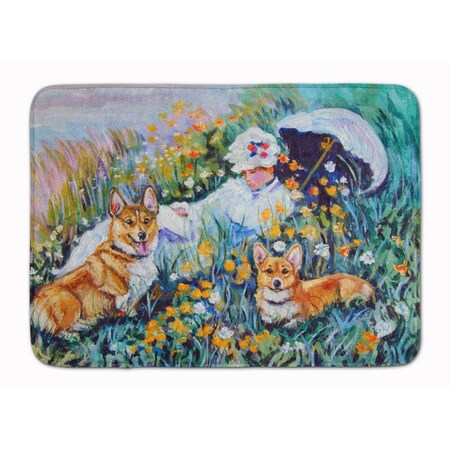Carolines Treasures Corgi Classics Machine Washable Memory Foam Mat 7324RUG